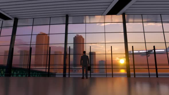 Businessman At The Airport