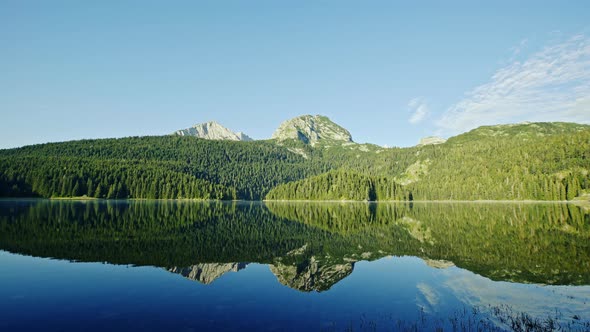 A Beautiful Lake in the Mountains. Black Lake, Montenegro.