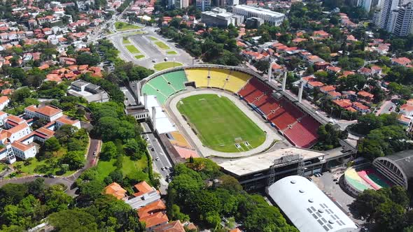The Pacaembu Stadium, Sao Paulo, Brazil