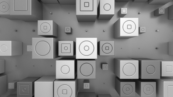 Background of Animated Cubes