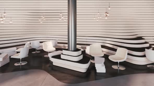 Modern Lounge Area In the Hotel Lobby