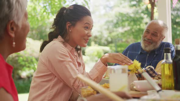 African American woman spending time in garden