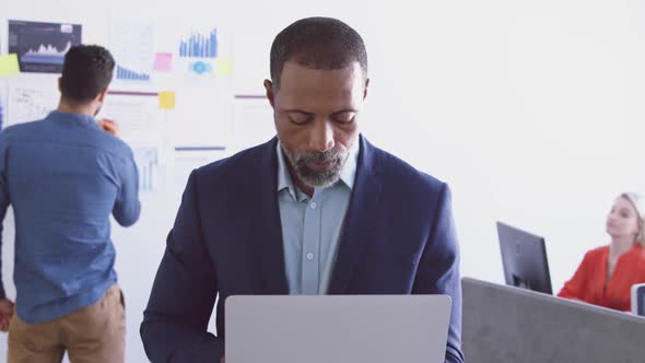 Businessman working in modern office