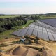 Solar panels on walls of sand mine, Herzogenrath, Germany - VideoHive Item for Sale