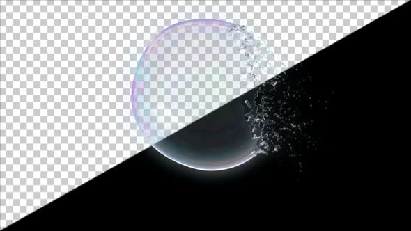 Slow Motion Soap Bubble Pop