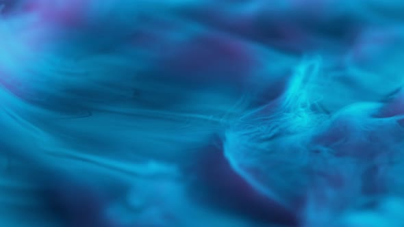 Slow Motion Shot of Modern Neon Smoke Abstract Background