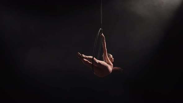 Aerial Acrobat in the Air Ring