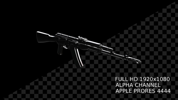 3D Military Gun- AK-47 Alpha
