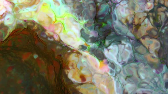 Psychedelic Spreading Paint Flow Explosion