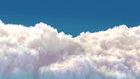 Cloud In Blue Background