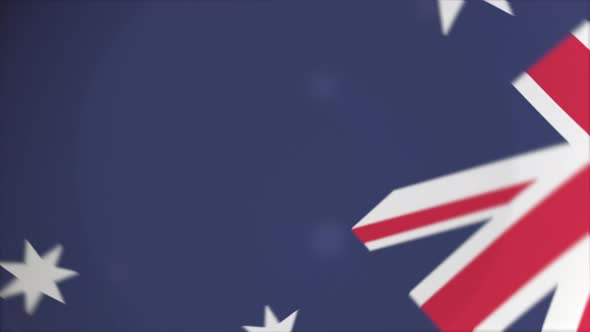 Flag of Australia on the Plate