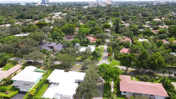 Drone Flying Around Miami Shores