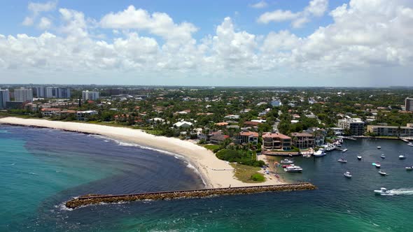 Aerial Video Hillsboro Inlet And Pompano Beach Florida