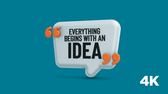 Inspirational Quote: Everything begins with an idea