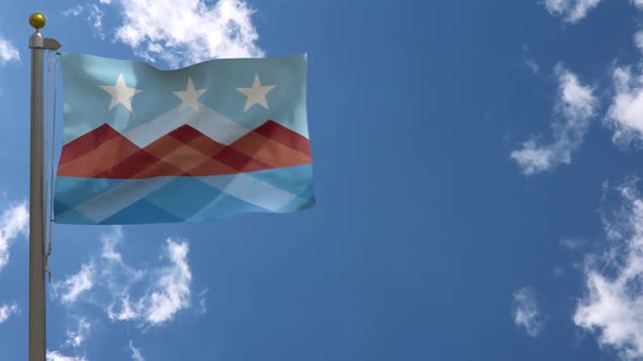 Peoria City Flag Arizona (Usa) On Flagpole