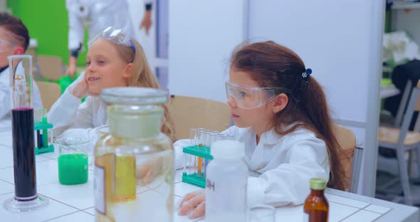 Children in Chemistry Class