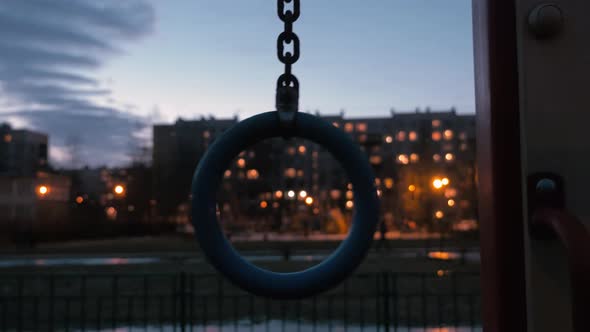 Ring on sports ground near the houses