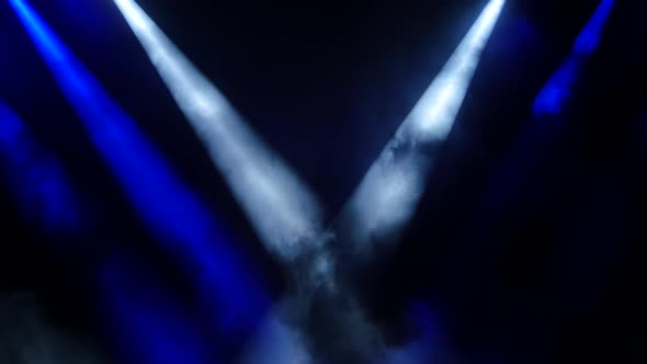 Stage Spotlights And Smoke 9