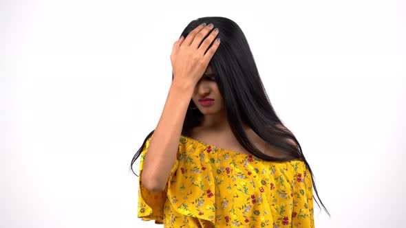 Disappointed Indian girl
