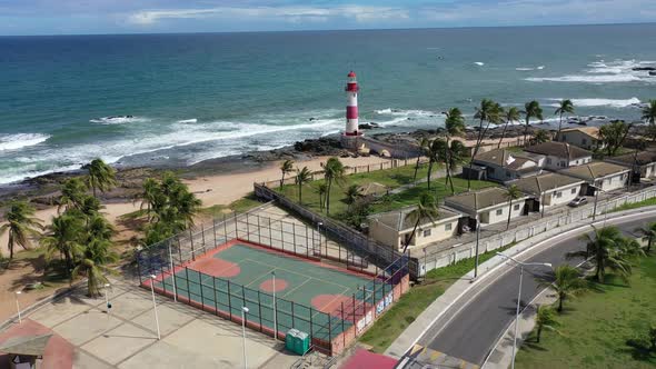 Tropical travel destinations at brazilian northeast. Salvador Bahia Brazil.