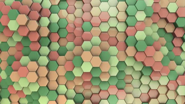 Hexagon Background Light Coral