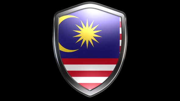 Malaysia Emblem Transition with Alpha Channel - 4K Resolution