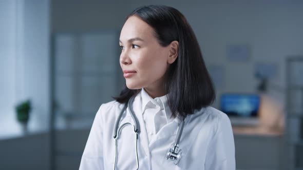 Modern Asian Female Doctor Portrait