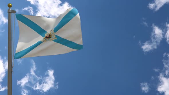 Arkhangelsk Oblast Flag (Russia) On Flagpole