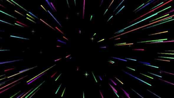 Speed colorful  Line Particles Loop