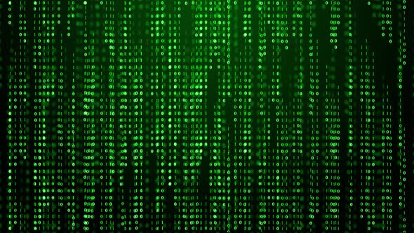 Binary code green matrix number .