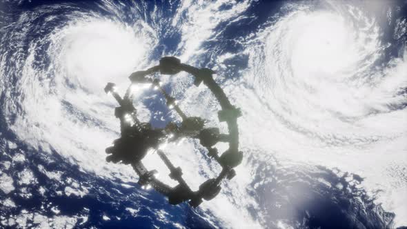 A View of the Earth and a Spaceship alt