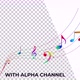 Colorful Music Notes Loop - VideoHive Item for Sale