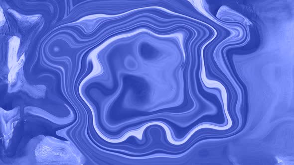 Blue color Swirl Texture Background Marbling Video. 4K. 348