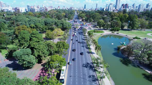 Buenos Aires Argentina. Downtown landscape of tourism landmark city.