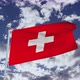 Switzerland Flag With Sky 4k - VideoHive Item for Sale