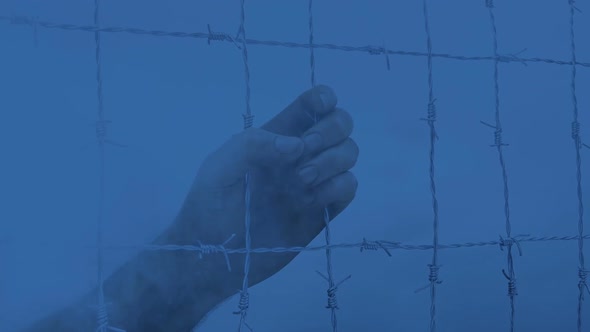 Prisoner Grabs At Wire In The Dark