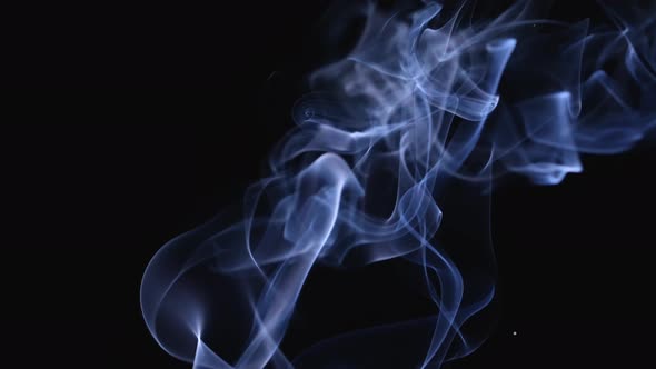 Abstract White Smoke in Slow Motion