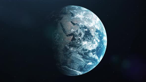 Animation of Earth Seen From Space