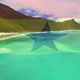 Animation of flag of ghana waving over sunny seaside - VideoHive Item for Sale