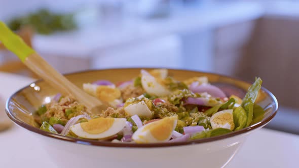 Healthy Vegetable Salad On The Plate