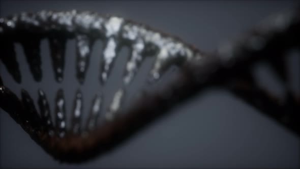 Bright Particulate 3D Rendered DNA