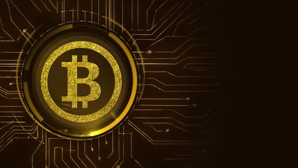 BTC Bitcoin Crypto Digital Circuit Background