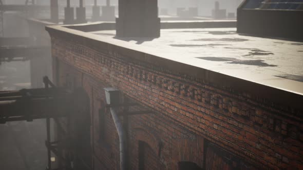 Abandoned Factory Empty Because of the Coronavirus Covid-19 Epidemic alt