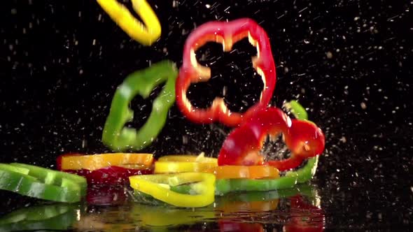 Fruit and Vegetables Splashing