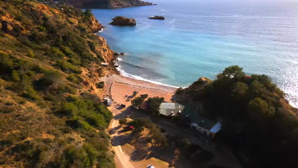 Es Torrent beach in Ibiza, Spain