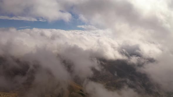 Feel Like a Bird Flying Over the Clouds Shoot on Drone