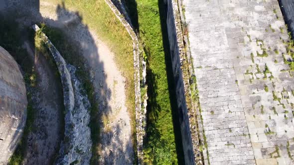 Aerial View Fort Of San Carlos In Santona, Cantabria, Spain