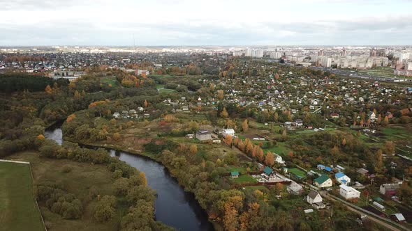 Beautiful Autumn Landscape Of The River Luchesa 19