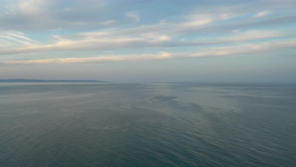 4K Aerial Drone, Picturesque Sky over Black Sea Aerial Footage