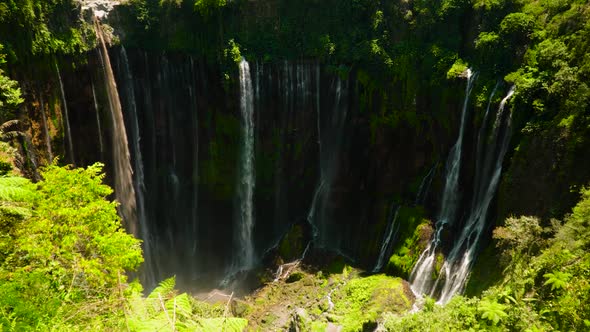 Waterfall Coban Sewu Java Indonesia